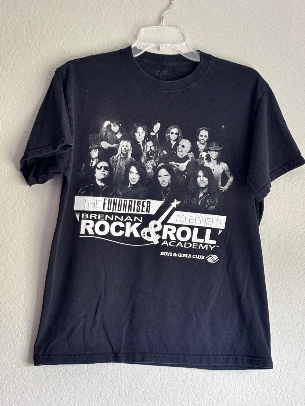 FundRaiser to Benefit Brennan Rock & Roll Academy Black T-shirt unisex adult M